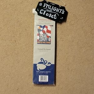 American Flag "United We Stand" New Decorative Applique Patriotic